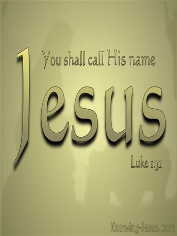 Luke 1:31 You WIll Call His Name Jesus (gold)